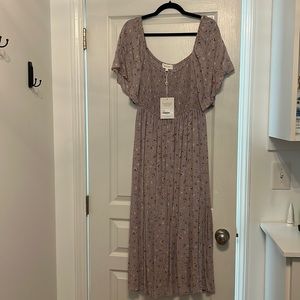 NWT Bohme Midi lavender dress